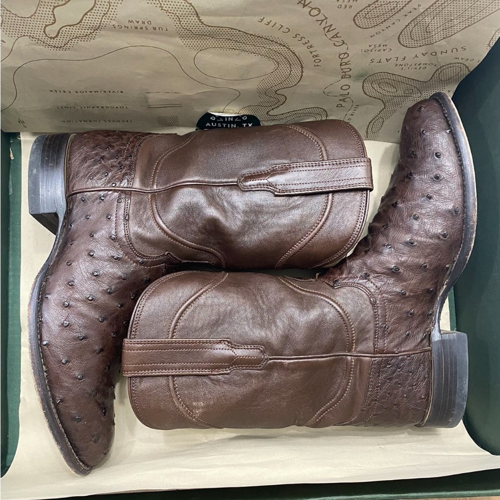 Tecovas Mens Ostrich Boots